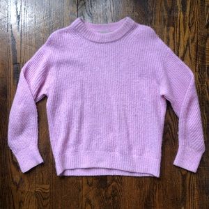 Everlane pink alpaca wool sweater